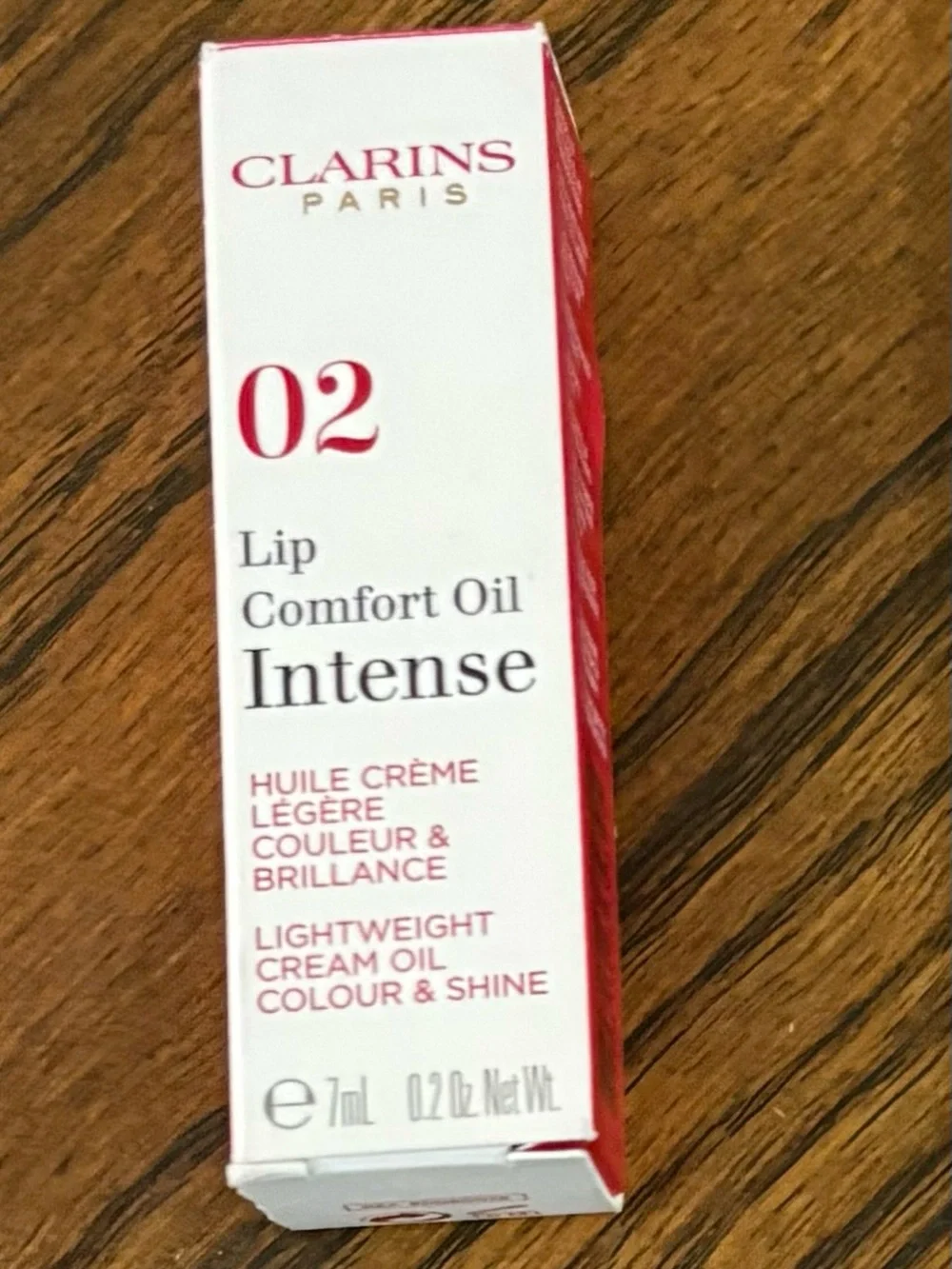 Clarins Lip Comfort Oil Intense 02  Plum - Hydrating Pink Shine - NEW